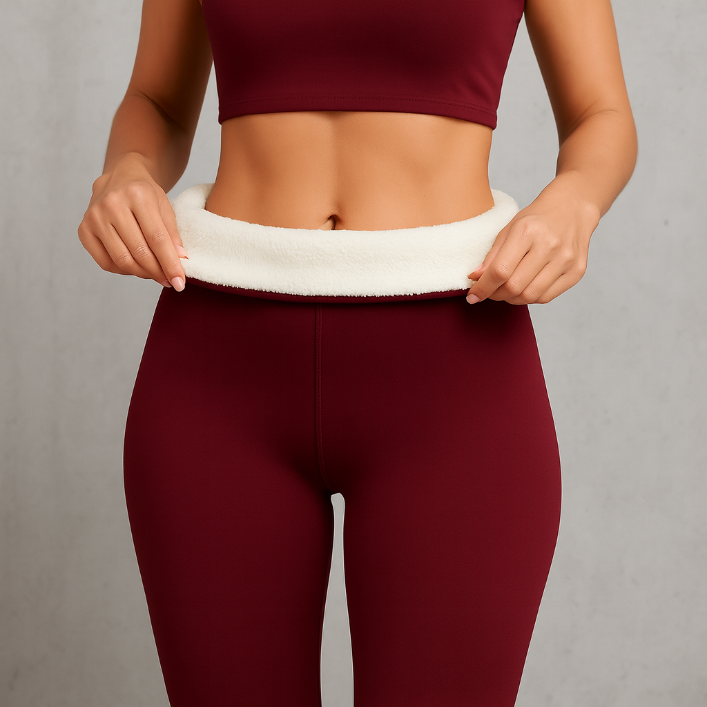 HOLMES – Vinter Leggings Dam & Herr med Fleecefoder | Värmande Tights för Kallt Väder